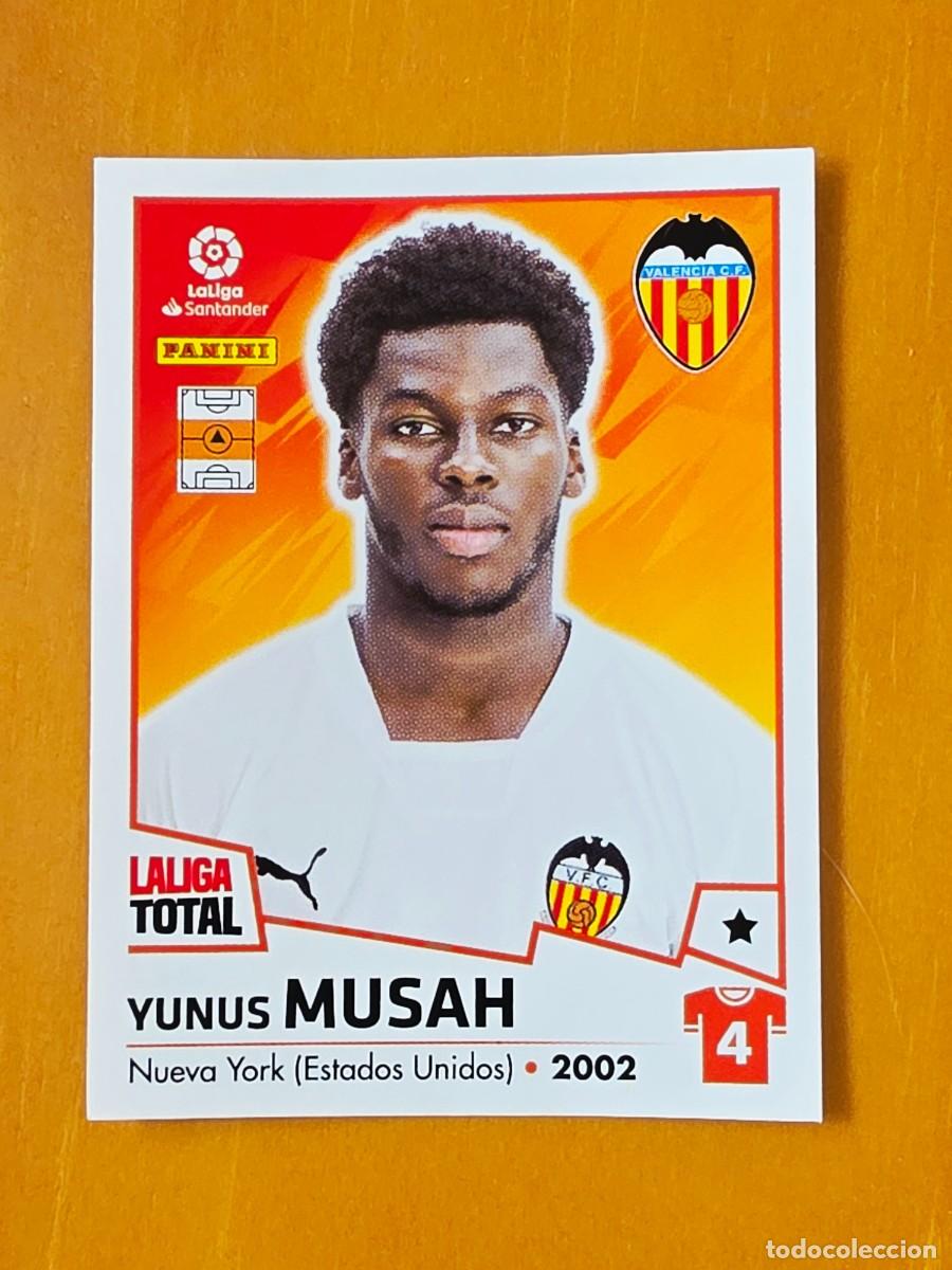 Fu&szlig;ball-Sticker: 388 Yunus Musah, Valencia CF, Panini LaLiga Total 2022 2023 22 23, la liga