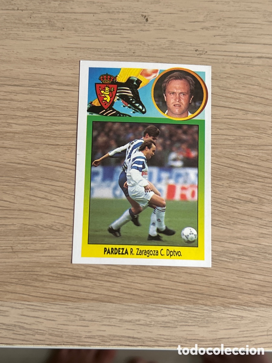 Fu&szlig;ball-Sticker: PARDEZA ZARAGOZA ADHESIVO LIGA ESTE 1993 1994 93 94 NUNCA PEGADO SIN PEGAR