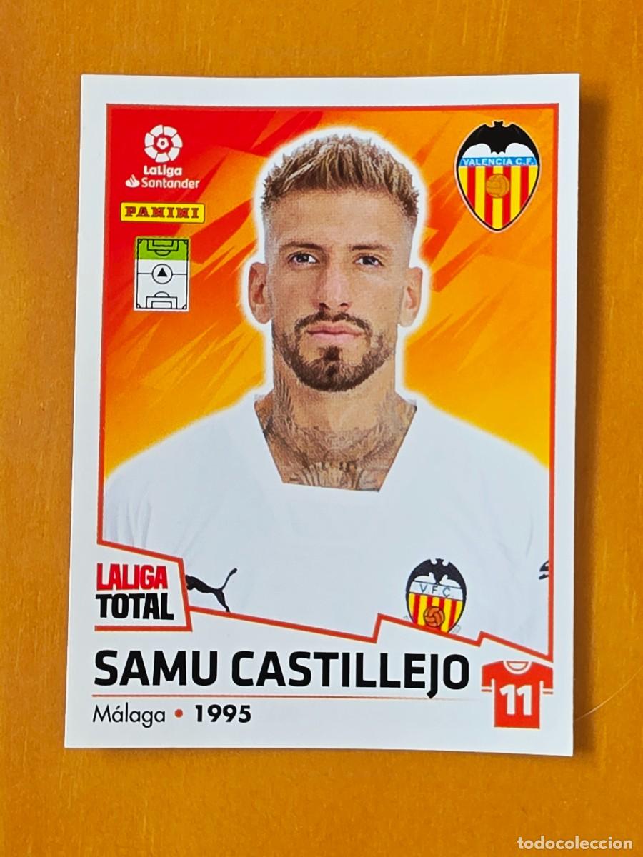 Cartes &agrave; collectionner de Football: 392 Samu Castillejo, Valencia CF, Panini LaLiga Total 2022 2023 22 23, la liga