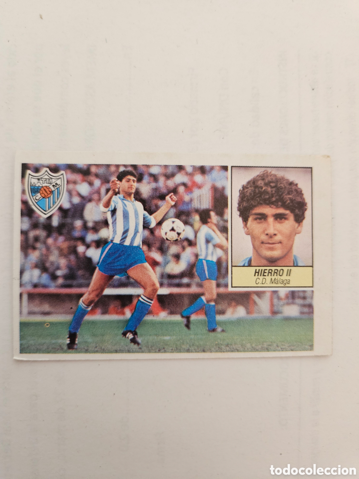 Cartes &agrave; collectionner de Football: CROMO DE FUTBOL LIGA ESTE HIERRO II COLOCA MALAGA SIN PEGAR NUNCA PEGADO 84 85 1984 1985