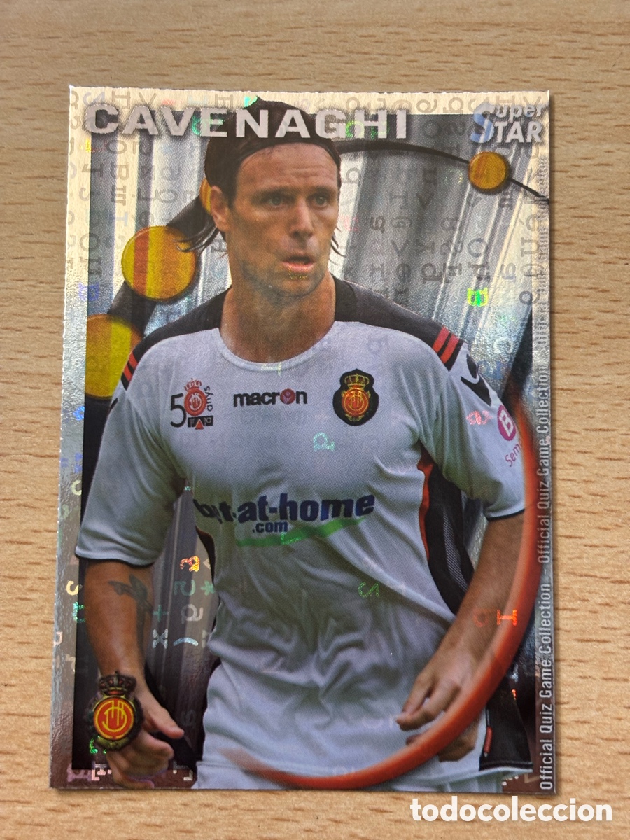 Cartes &agrave; collectionner de Football: # 135 Cavenaghi RCD Mallorca Superstar Mundicromo 2011 fondo letras
