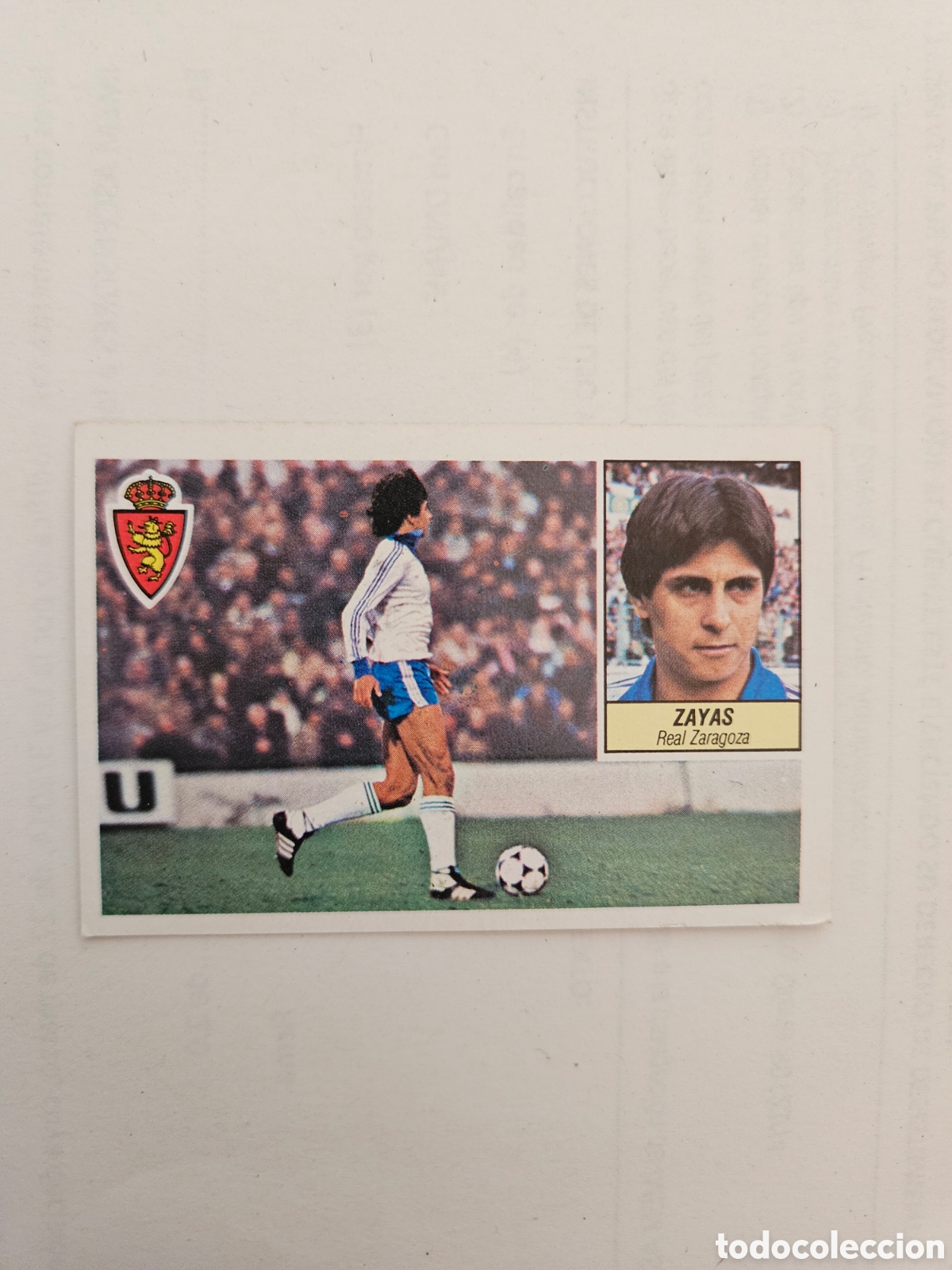Cromos de Futebol: ZAYAS ZARAGOZA COLOCA LIGA ESTE 1984/85 84 85 NUNCA PEGADO SIN PEGAR