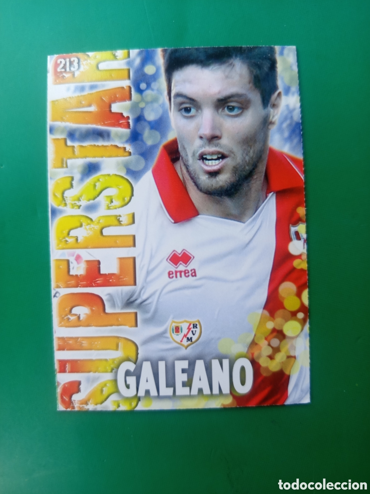 Cromos de Futebol: ❇️ CROMO CARD ⚽ GALEANO RAYO VALLECANO 213 SUPERSTAR FICHAS LIGA QUIZ 2014 13 14 2013 MUNDICROMO ❇️