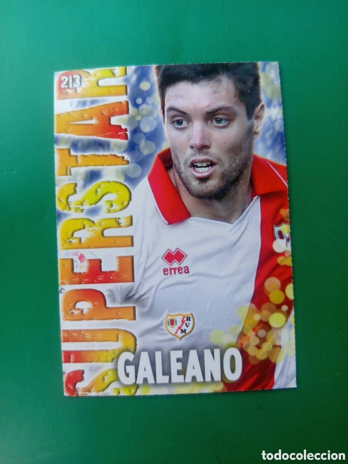 Cromos de Futebol: ❇️ CROMO CARD ⚽ GALEANO RAYO VALLECANO 213 SUPERSTAR FICHAS LIGA QUIZ 2014 13 14 2013 MUNDICROMO ❇️