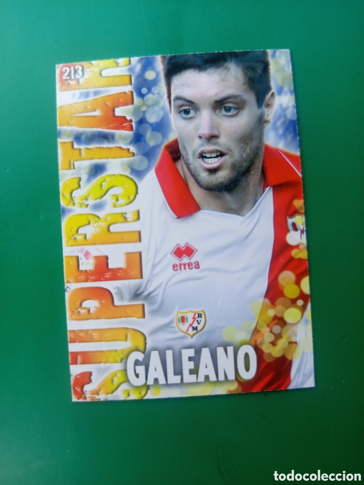Cromos de Futebol: ❇️ CROMO CARD ⚽ GALEANO RAYO VALLECANO 213 SUPERSTAR FICHAS LIGA QUIZ 2014 13 14 2013 MUNDICROMO ❇️