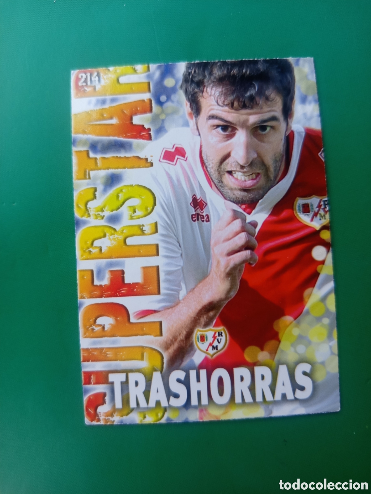 Cromos de Futebol: ❇️ CROMO ⚽ TRASHORRAS RAYO VALLECANO 214 SUPERSTAR FICHAS LIGA QUIZ 2014 13 14 2013 MUNDICROMO ❇️
