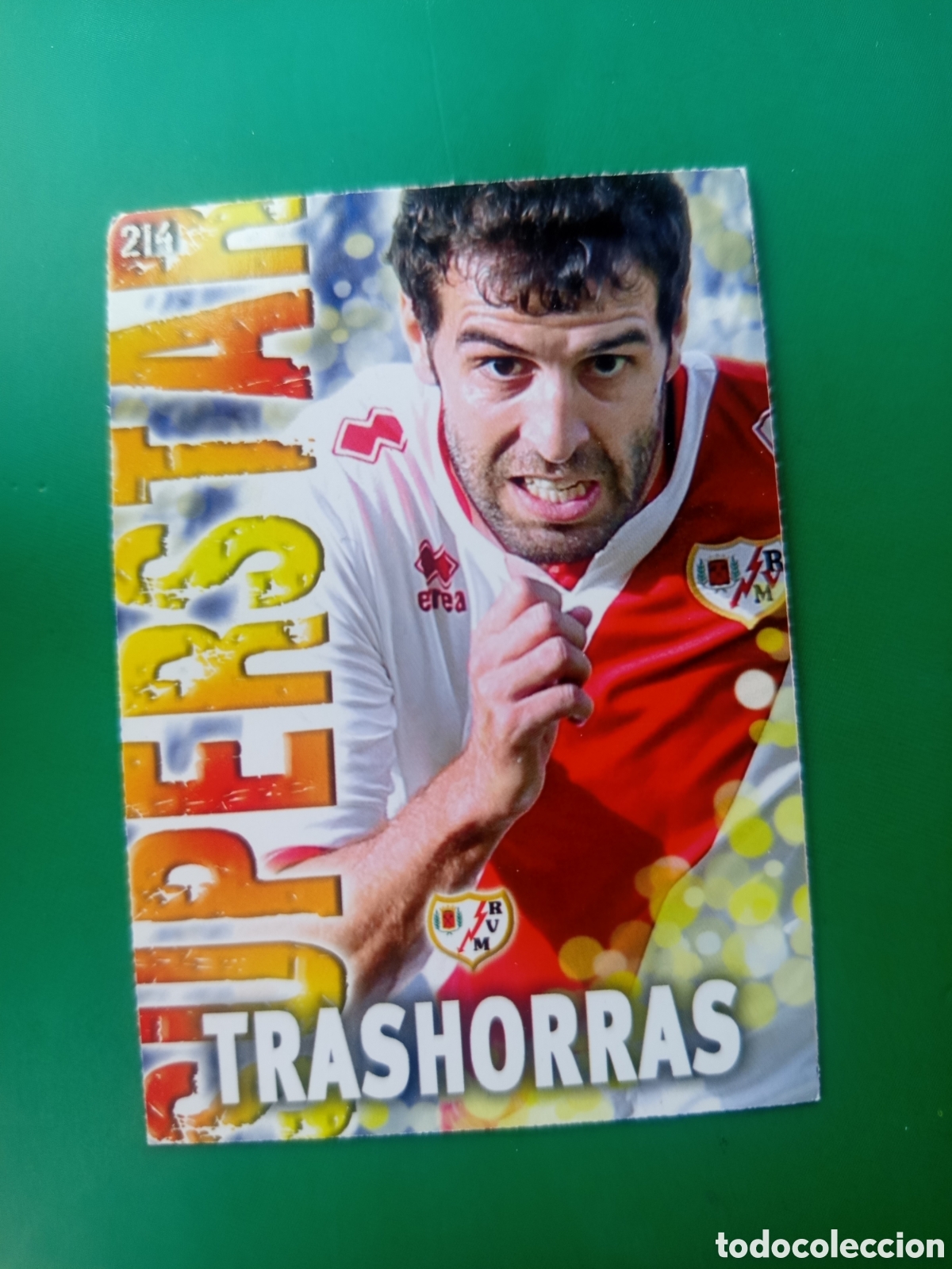Cromos de Futebol: ❇️ CROMO ⚽ TRASHORRAS RAYO VALLECANO 214 SUPERSTAR FICHAS LIGA QUIZ 2014 13 14 2013 MUNDICROMO ❇️