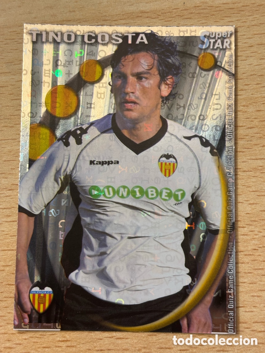 Figurine di Calcio: # 079 Tino Costa Valencia CF Superstar Mundicromo 2011 fondo letras