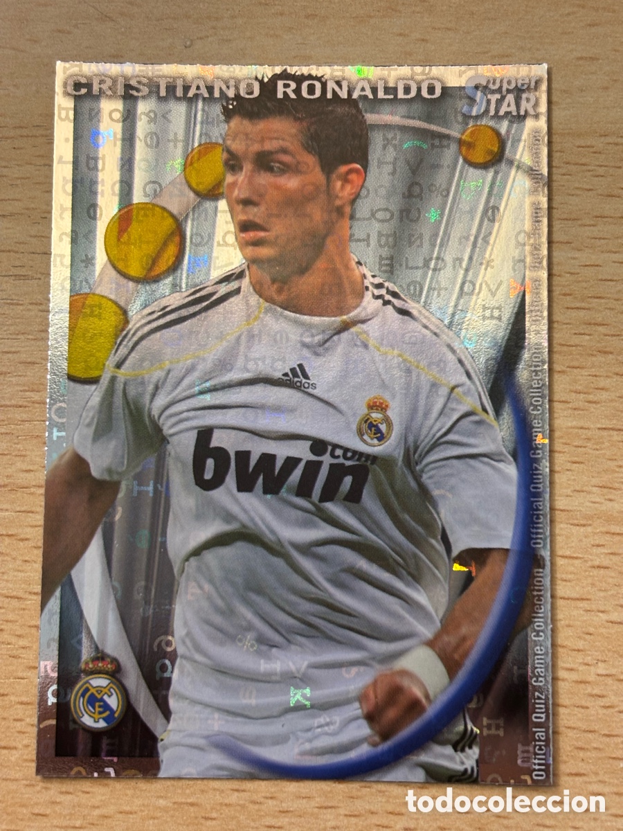 Figurine di Calcio: # 052 Cristiano Ronaldo Real Madrid Superstar Mundicromo 2011 fondo letras