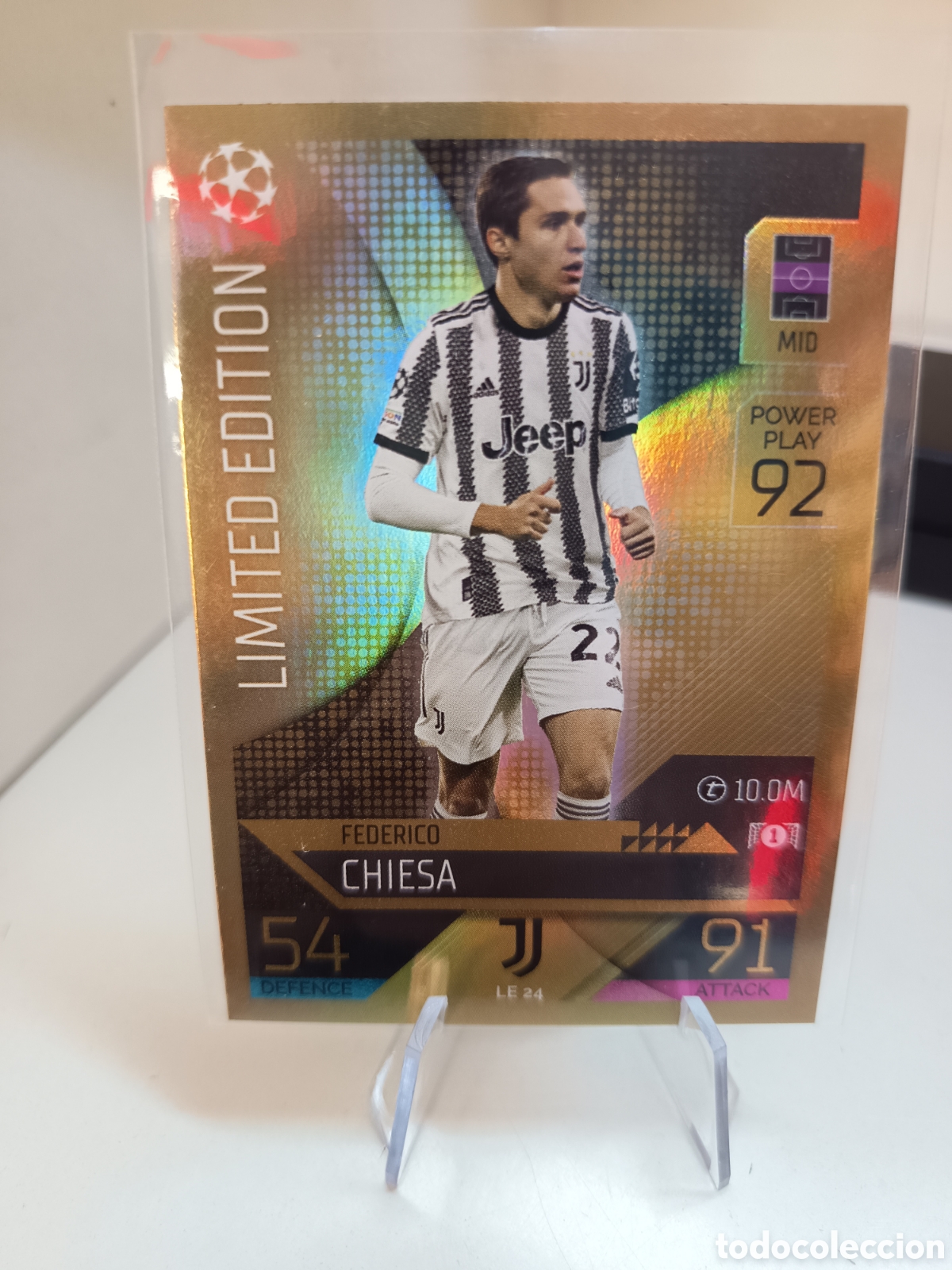 Figurine di Calcio: TOPPS MATCH ATTAX 2022 2023 UEFA 22 23 LIMITED EDITION LE 24 FEDERICO CHIESA