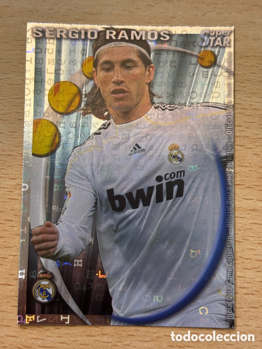 Figurine di Calcio: # 051 Sergio Ramos Real Madrid Superstar Mundicromo 2011 fondo letras