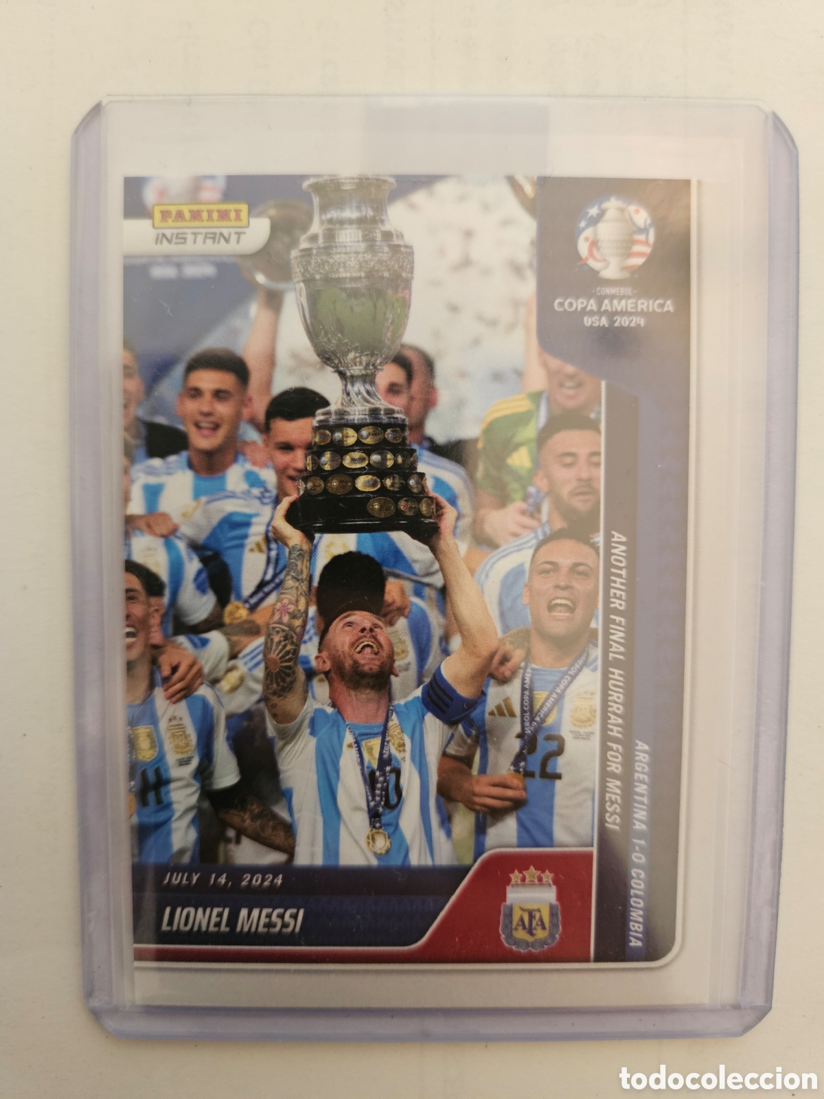 Figurine di Calcio: Lionel Messi - Panini Instant #43 Copa America 2024. Argentina