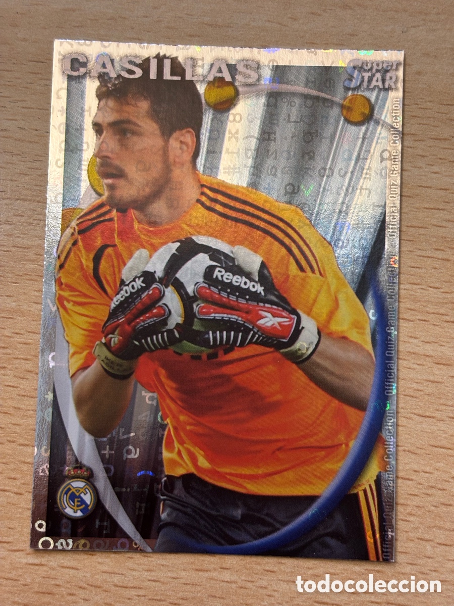 Figurine di Calcio: # 050 Casillas Real Madrid Superstar Mundicromo 2011 fondo letras