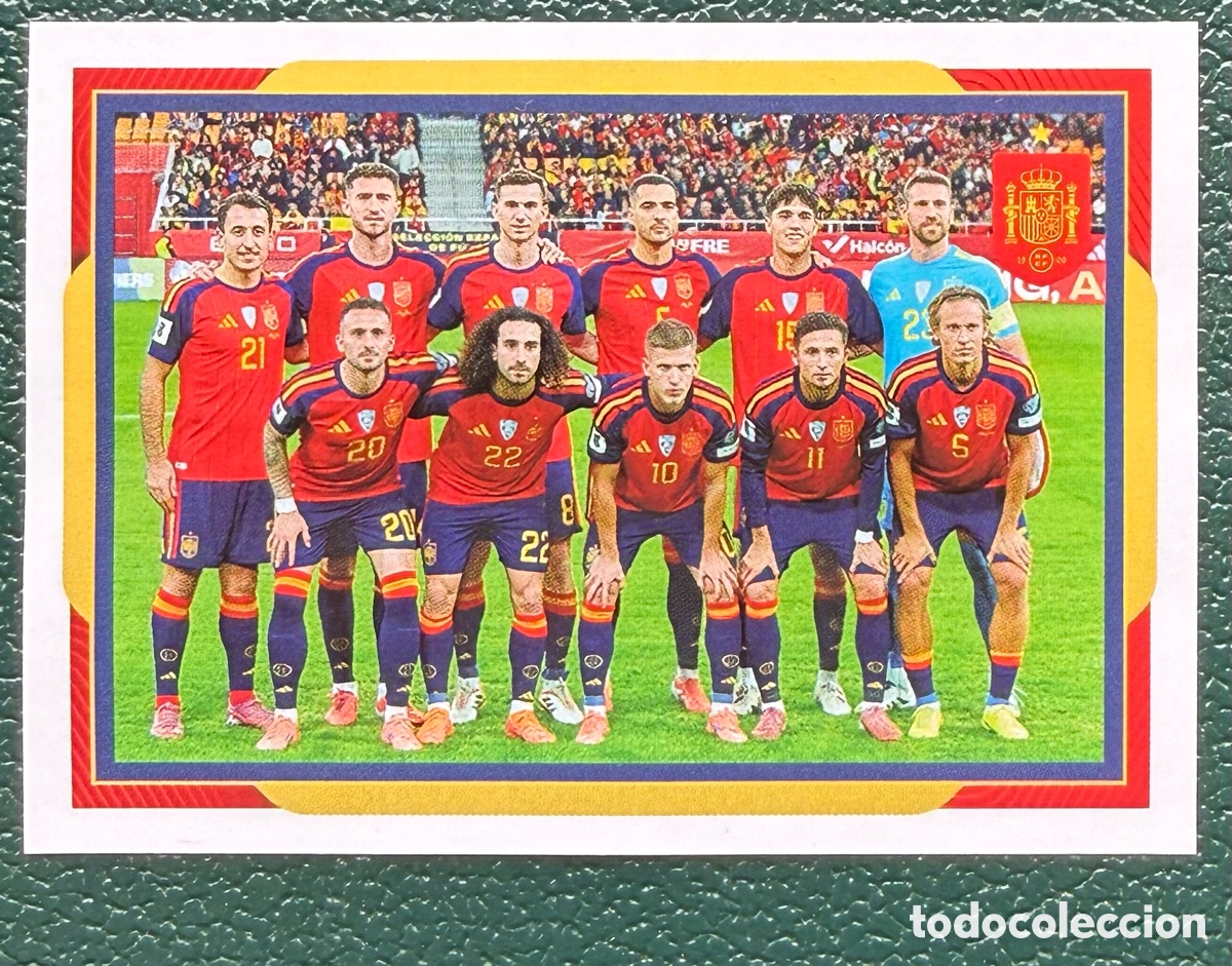 Fu&szlig;ball-Sticker: 4 ALINEACION COLECCI&Oacute;N OFICIAL DE LA SELECCI&Oacute;N ESPA&Ntilde;OLA 2026 CARREFOUR PANINI ESPA&Ntilde;A