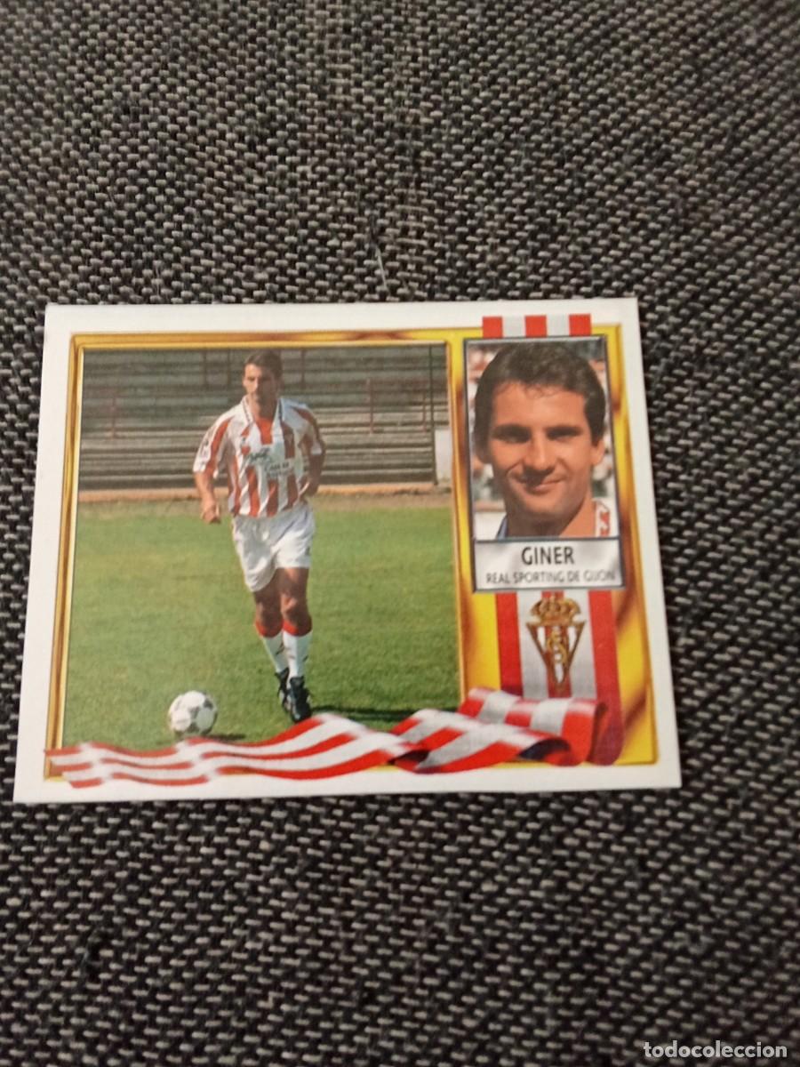 Cromos de F&uacute;tbol: &Uacute;ltimos fichajes 15 Giner Sporting liga este 95-96 recortado