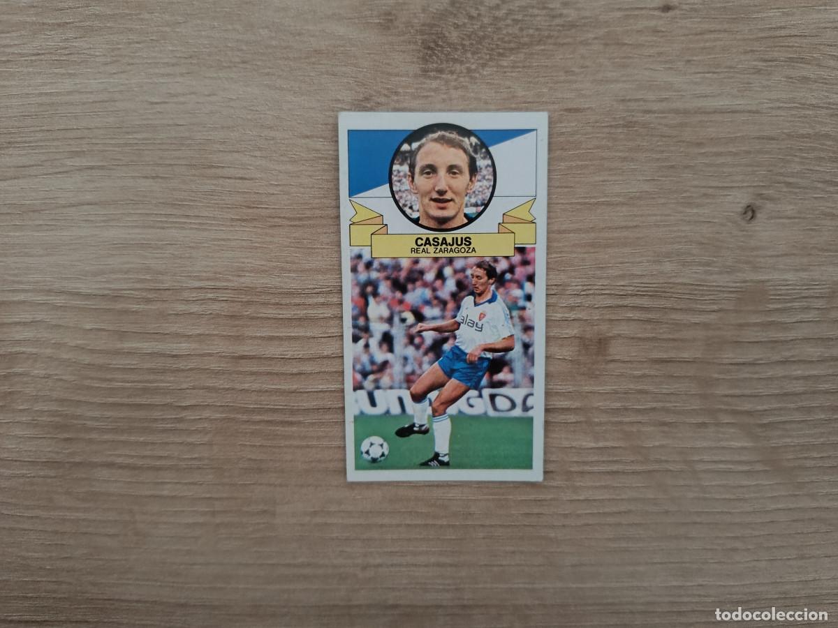 Cromos de F&uacute;tbol: CROMO DE FUTBOL LIGA ESTE CASAJUS ZARAGOZA SIN PEGAR NUNCA PEGADO 85 86 1985 1986