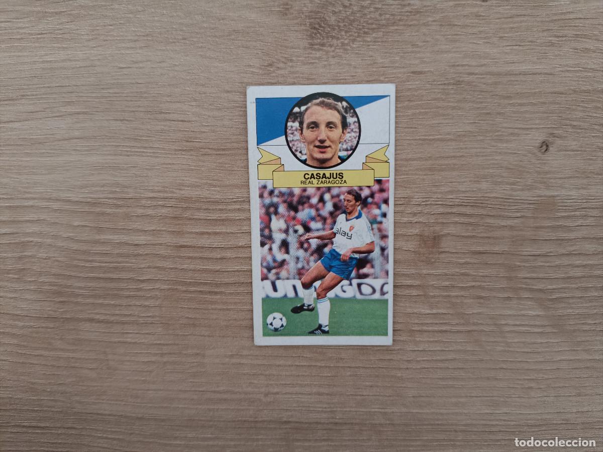 Cromos de F&uacute;tbol: CROMO DE FUTBOL LIGA ESTE CASAJUS ZARAGOZA SIN PEGAR NUNCA PEGADO 85 86 1985 1986
