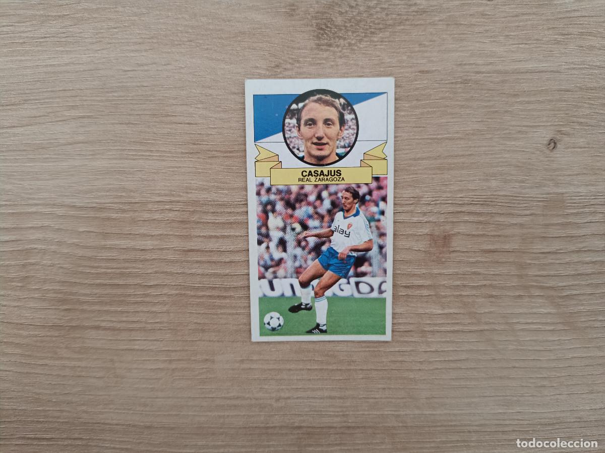 Cromos de F&uacute;tbol: CROMO DE FUTBOL LIGA ESTE CASAJUS ZARAGOZA SIN PEGAR NUNCA PEGADO 85 86 1985 1986