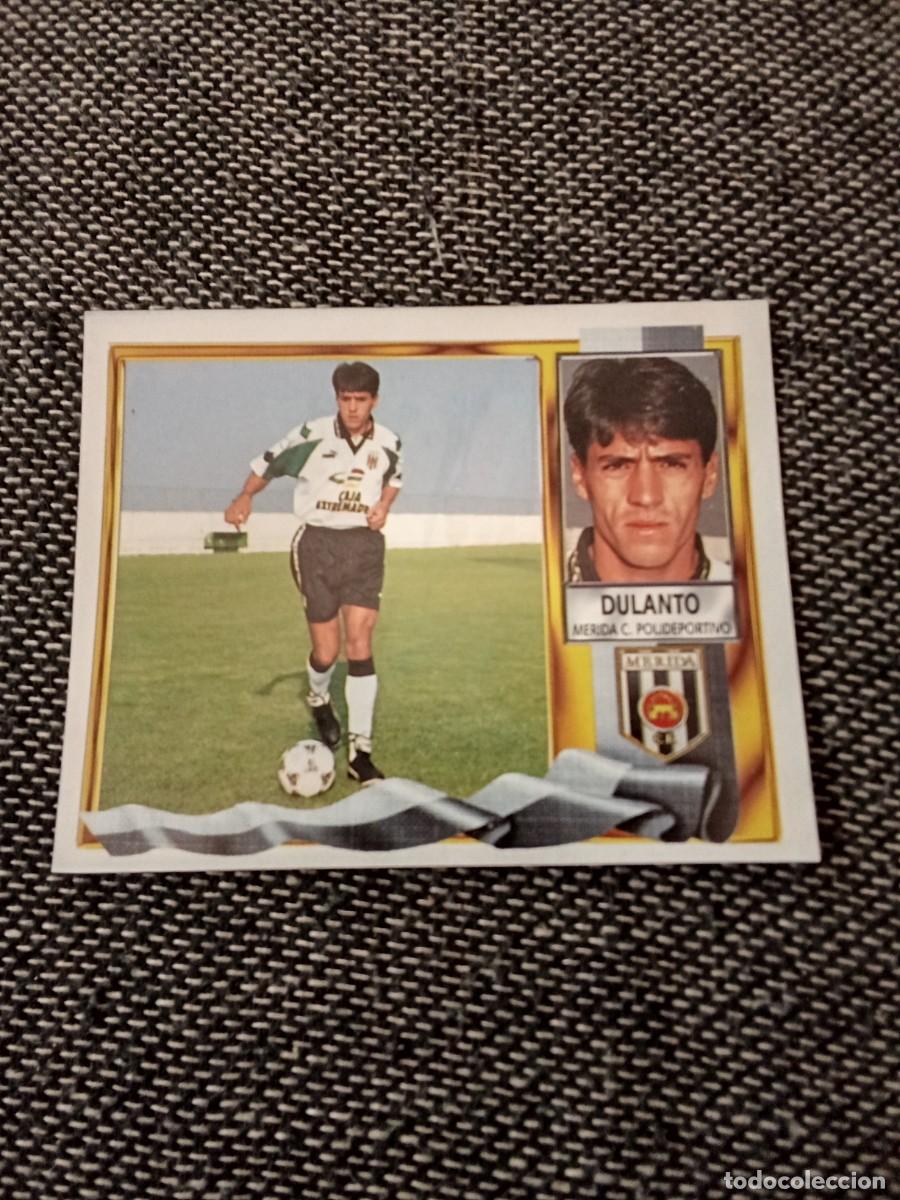 Cromos de F&uacute;tbol: &Uacute;ltimos fichajes 21 dulanto M&eacute;rida liga este 95-96 recortado
