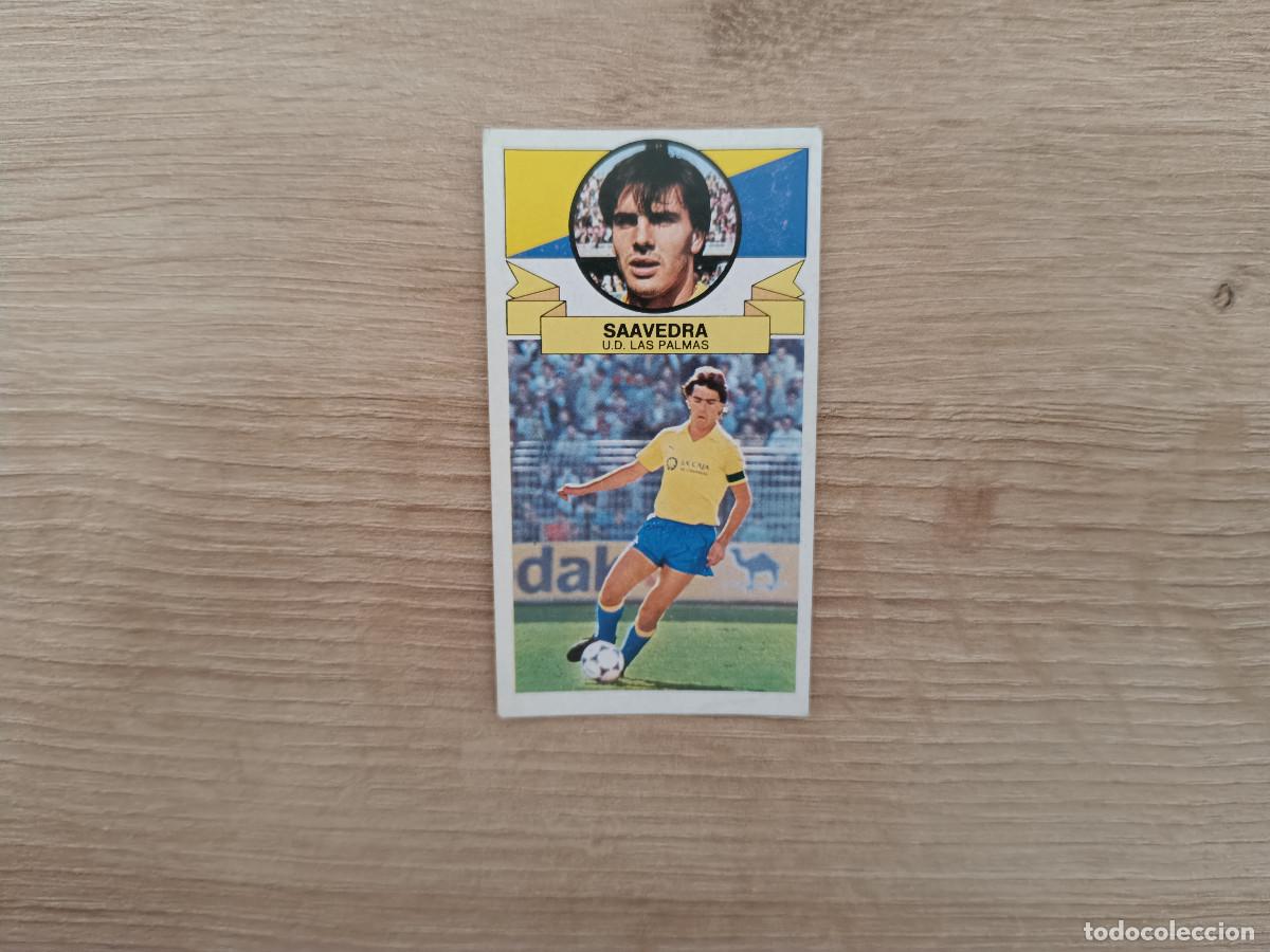 Figurine di Calcio: CROMO DE FUTBOL LIGA ESTE SAAVEDRA LAS PALMAS SIN PEGAR NUNCA PEGADO 85 86 1985 1986