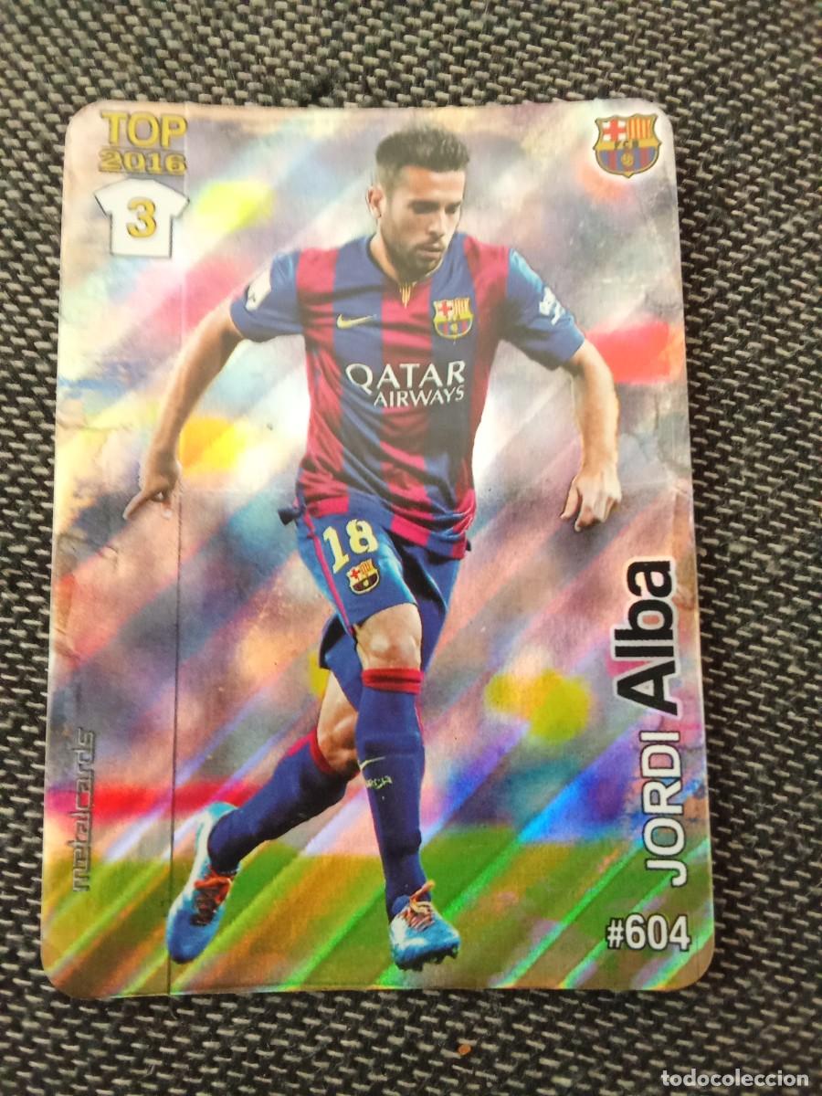 Cromos de Futebol: 604 Jordi alba 3 top 2016 rayas diagonales las fichas de la liga 2016