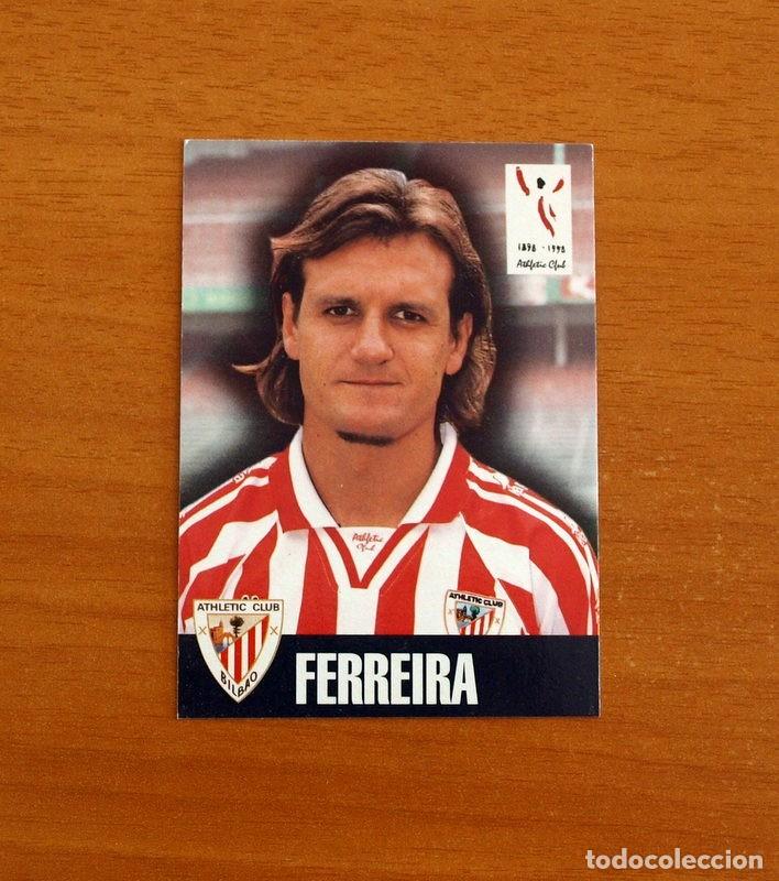 Fu&szlig;ball-Sticker: Athletic de Bilbao -N&ordm; 163 Ferreira - La Ficha -Club Centenario-Panini Sports 1898-1998