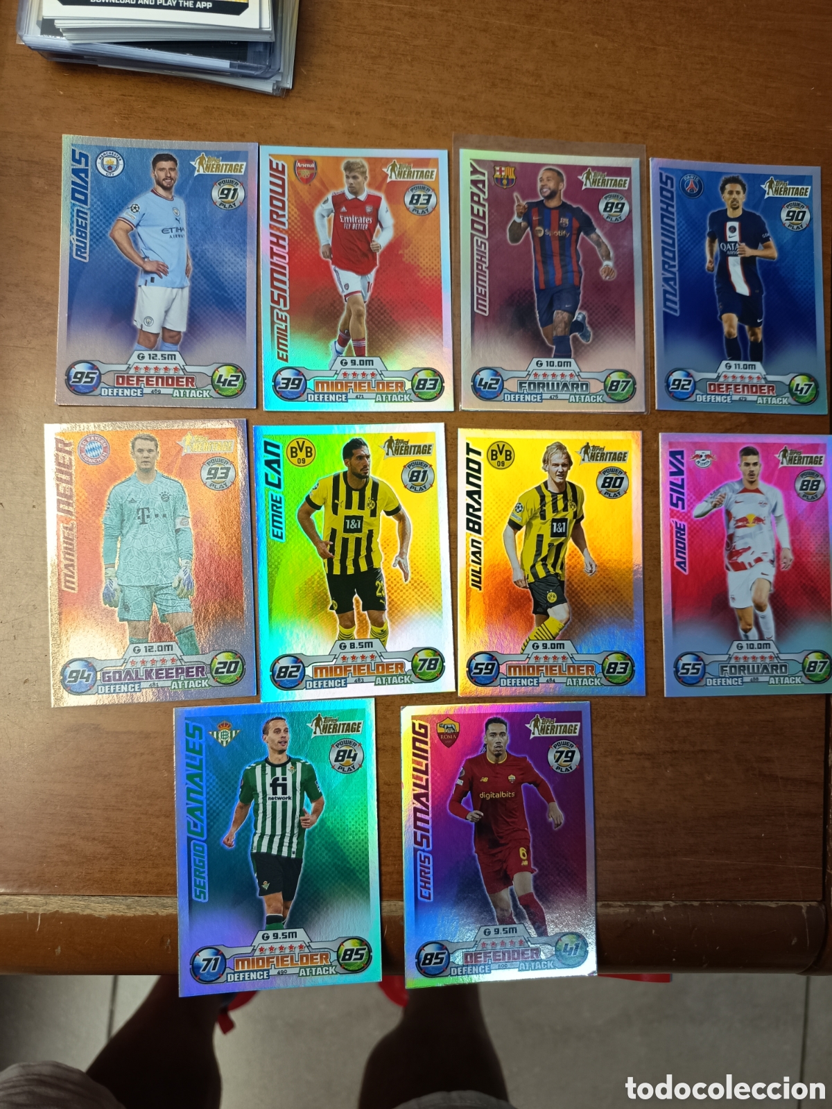 Cartes &agrave; collectionner de Football: TOPPS MATCH ATTAX 2022 2023 UEFA 22 23 HERITAGE 500 CHRIS SMALLING