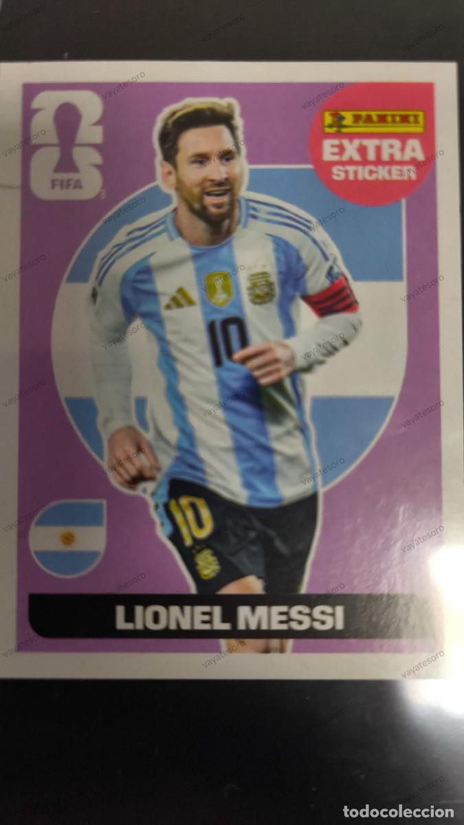 Cartes &agrave; collectionner de Football: CROMO EXTRA STICKER LIONEL MESSI PANINI FIFA WORLD CUP 2026