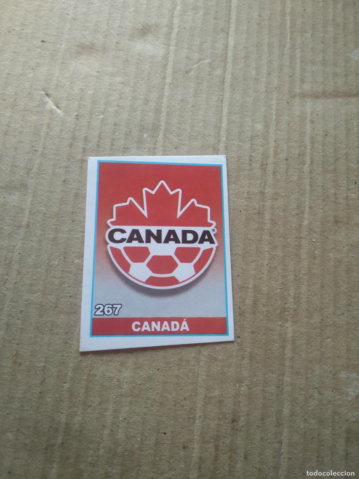 Cromos de f&uacute;tbol: 267 ESCUDO CANADA CROMO FUTBOL MUNDIAL 2022 WORLD CUP COPA MUNDO EDITADO EN BRASIL