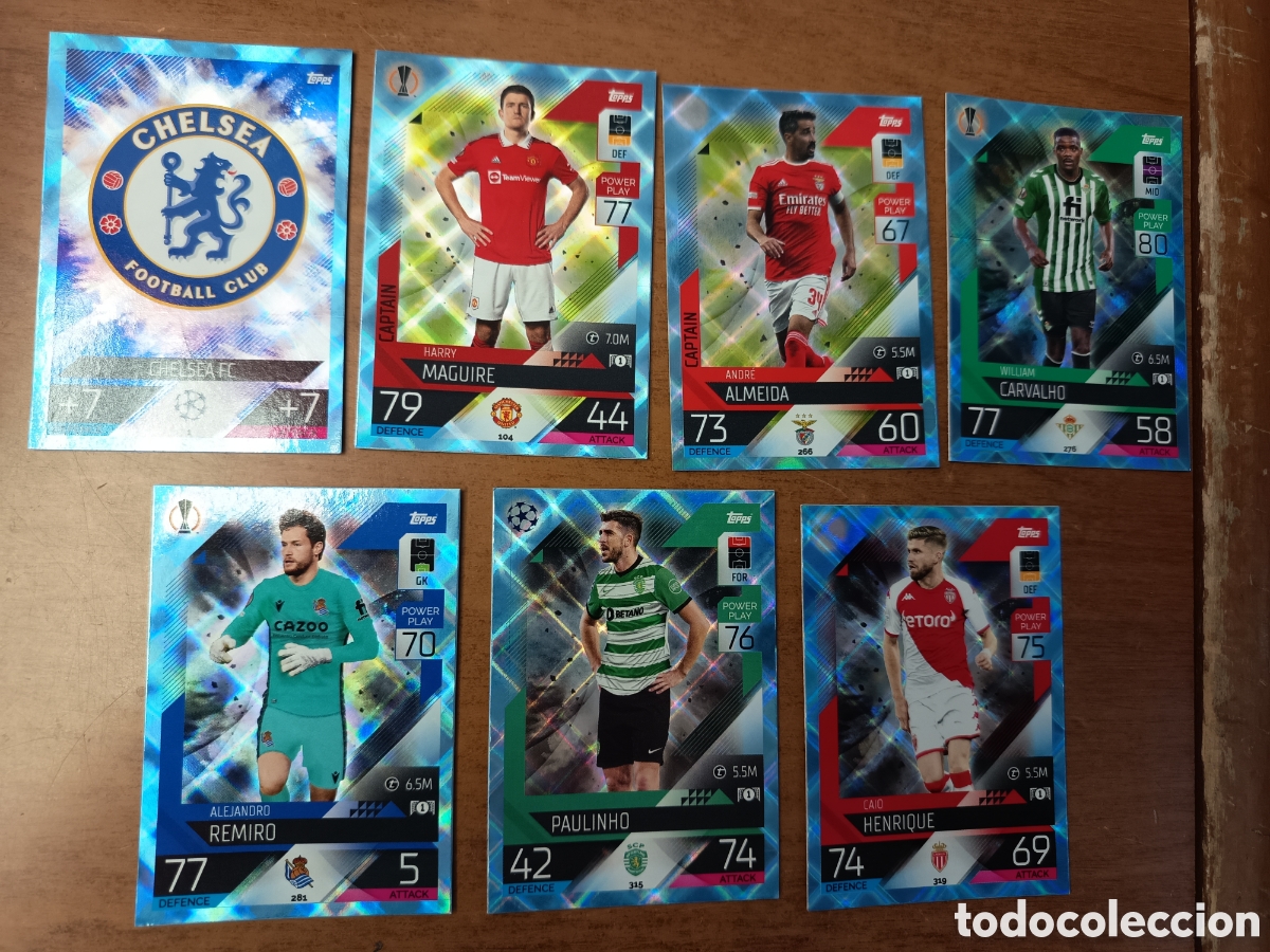 Figurine di Calcio: TOPPS MATCH ATTAX 2022 2023 UEFA 22 23 CRISTAL PARALELA BLUE 281 REMIRO