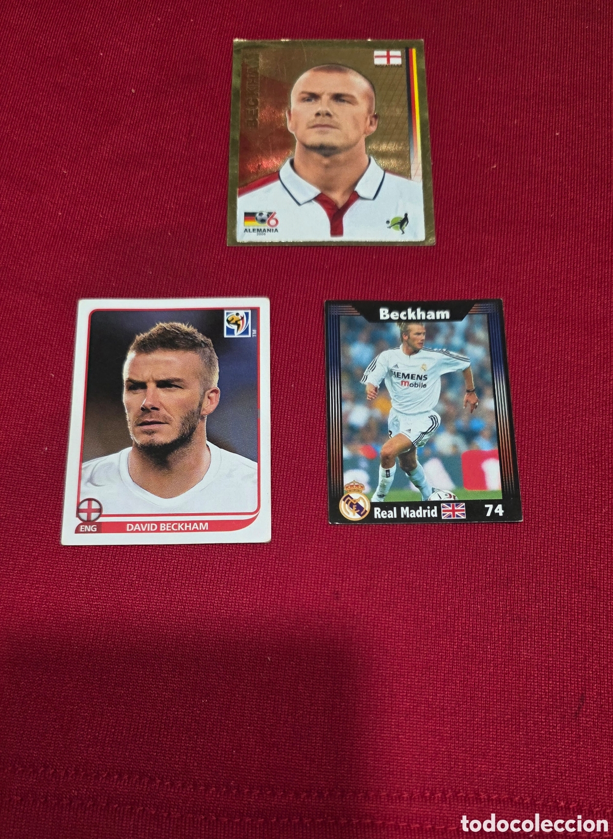 Cromos de f&uacute;tbol: CROMOS DAVID BECKHAM - Foto 1