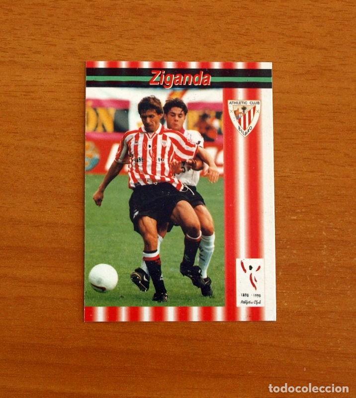 Cromos de F&uacute;tbol: Athletic de Bilbao -N&ordm; 179 Ziganda - Trayectoria -Club Centenario-Panini Sports 1898-1998