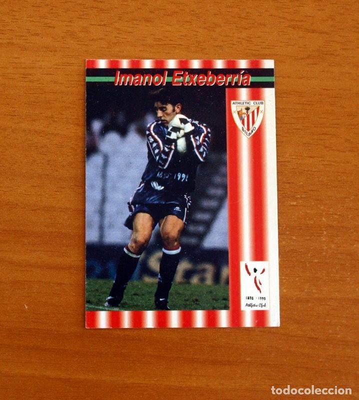 Cromos de F&uacute;tbol: Athletic de Bilbao -N&ordm; 183 Imanol Etxeberria - Trayectoria -Club Centenario-Panini Sports 1898-1998