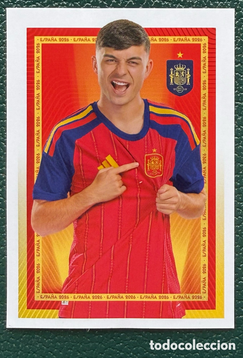 Figurine di Calcio: 37 PEDRI COLECCI&Oacute;N OFICIAL DE LA SELECCI&Oacute;N ESPA&Ntilde;OLA 2026 CARREFOUR PANINI ESPA&Ntilde;A