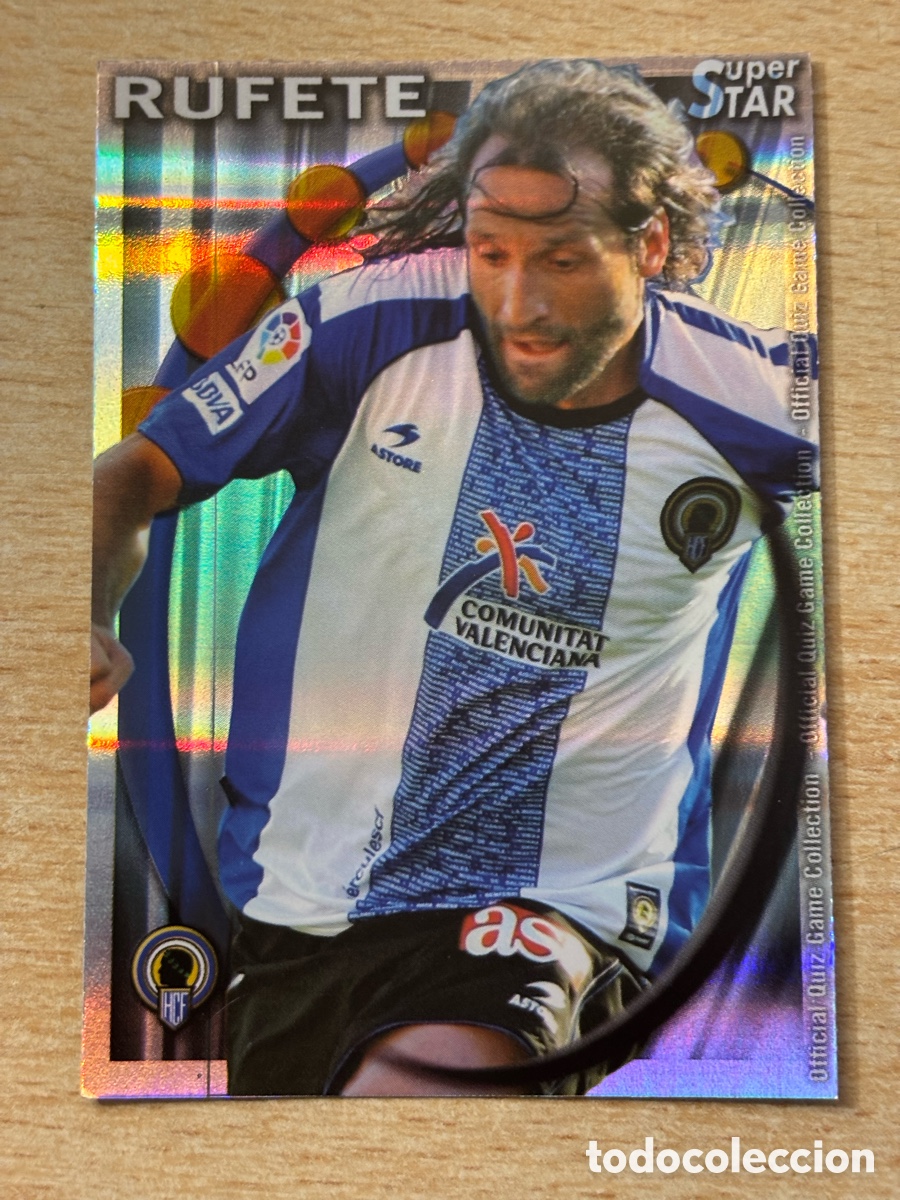 Figurine di Calcio: # 510 Rufete H&eacute;rcules CF Superstar Mundicromo 2011 rayas horizontales
