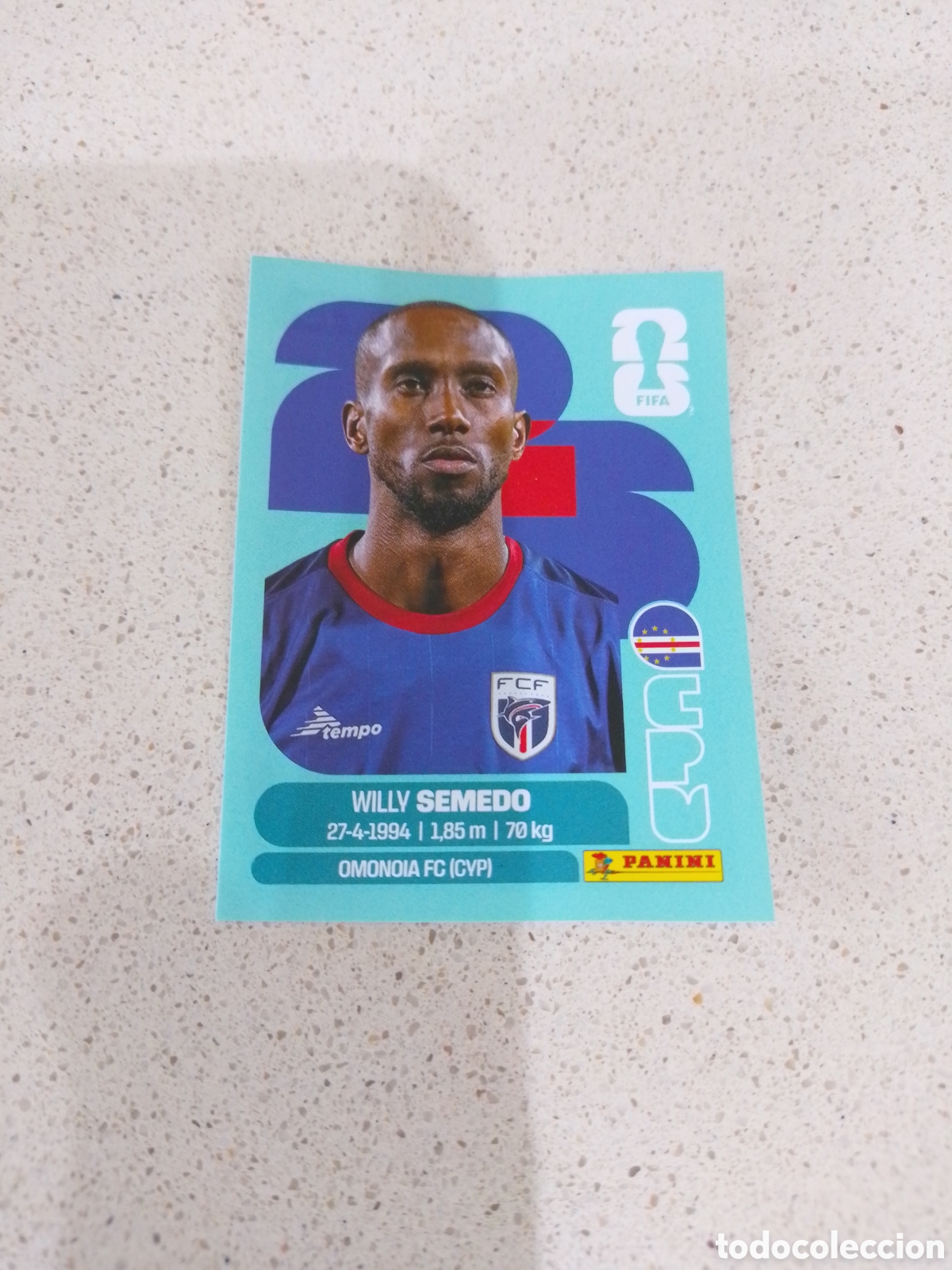 Figurine di Calcio: CROMO NUMERO 19 SEMEDO CAVO VERDE. MUNDIAL 2026. PANINI.