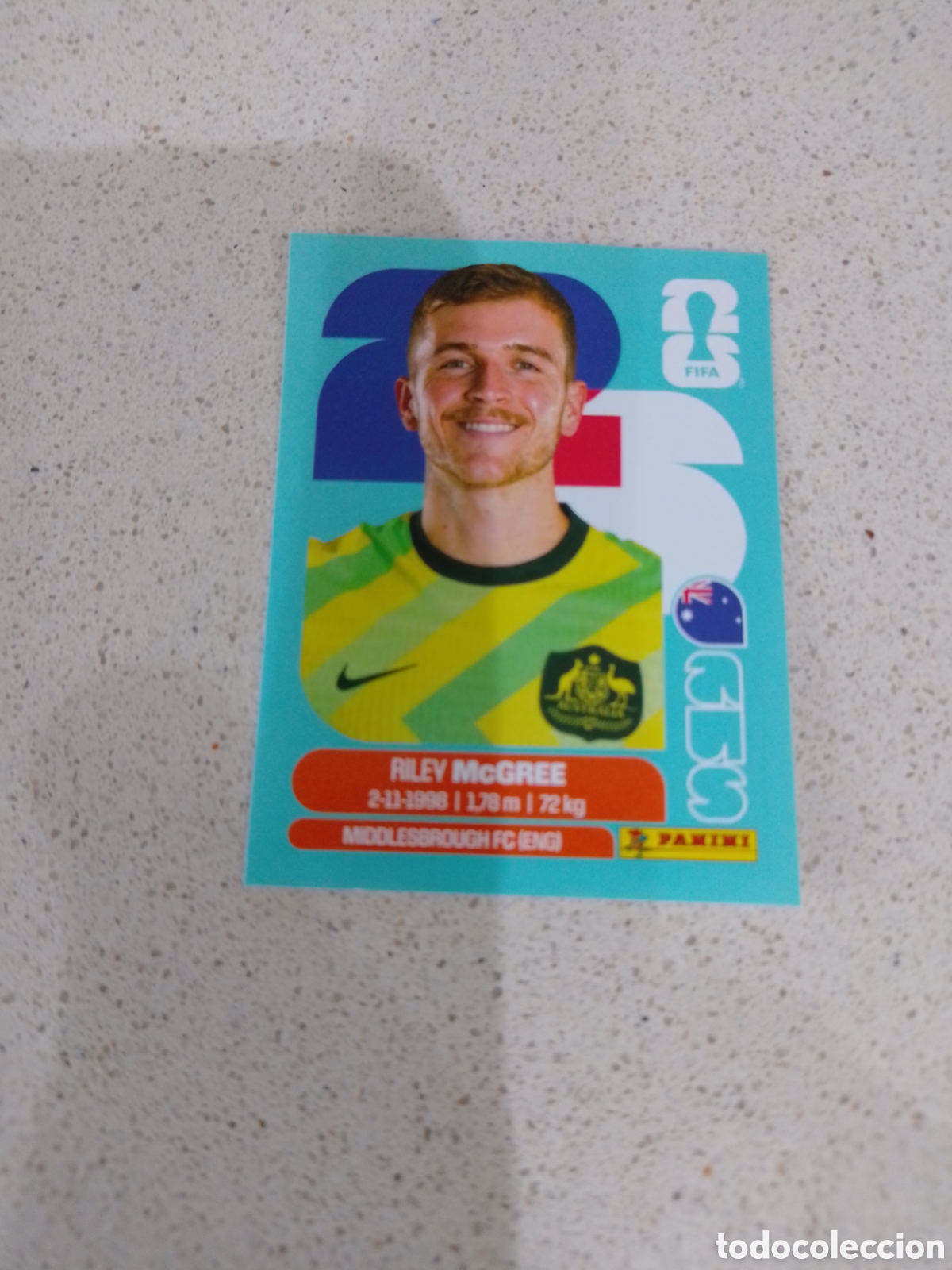 Cromos de F&uacute;tbol: CROMO NUMERO 12 MC GREE AUSTRALIA. MUNDIAL 2026. PANINI.