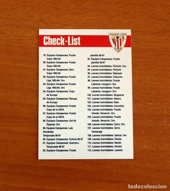 Cromos de F&uacute;tbol: Athletic de Bilbao -N&ordm; 249 Check-List -Club Centenario -Panini Sports 1898-1998