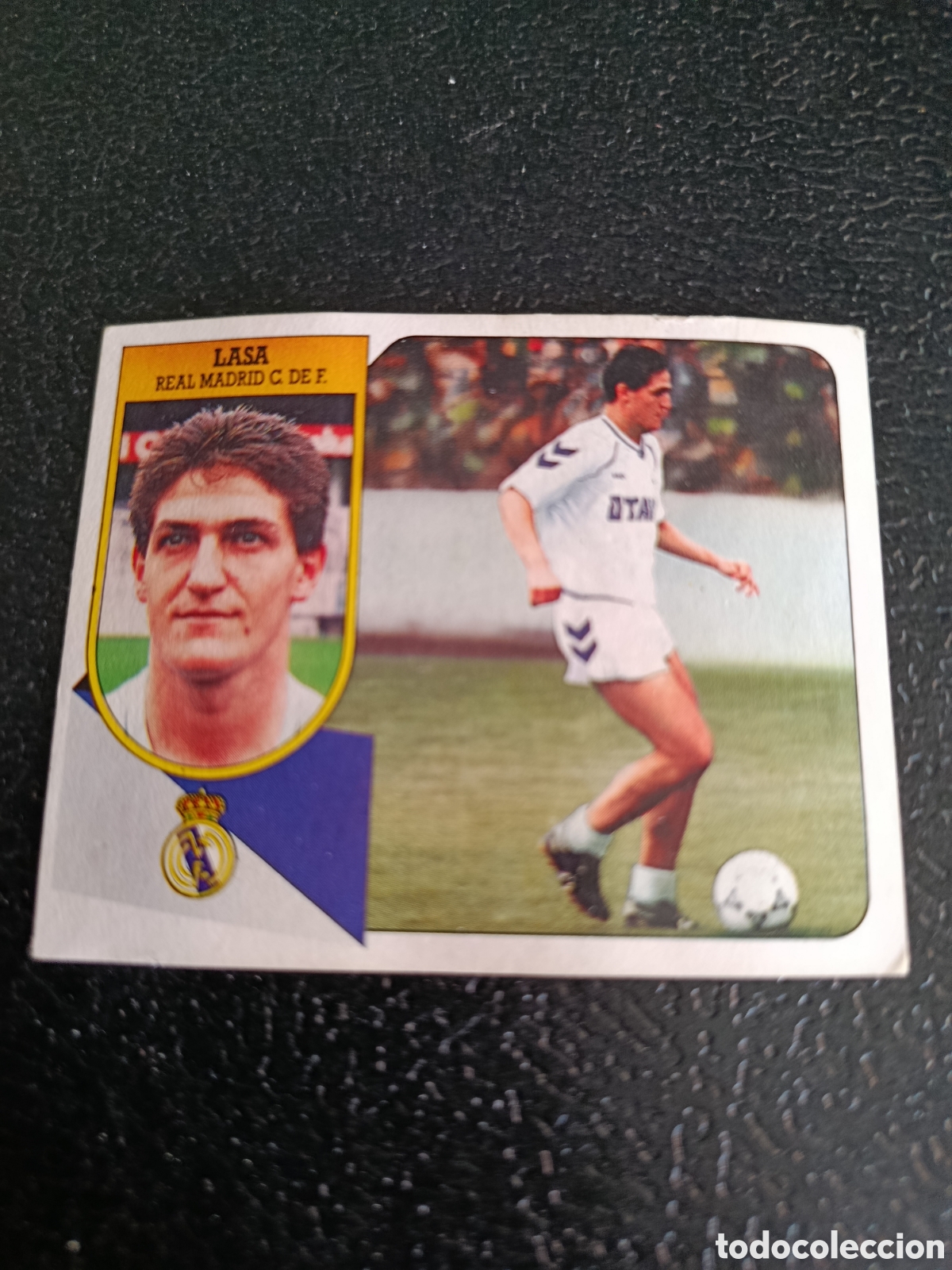Cartes &agrave; collectionner de Football: Lasa real Madrid fichaje 14 este 1991 1992 91 92 despegado