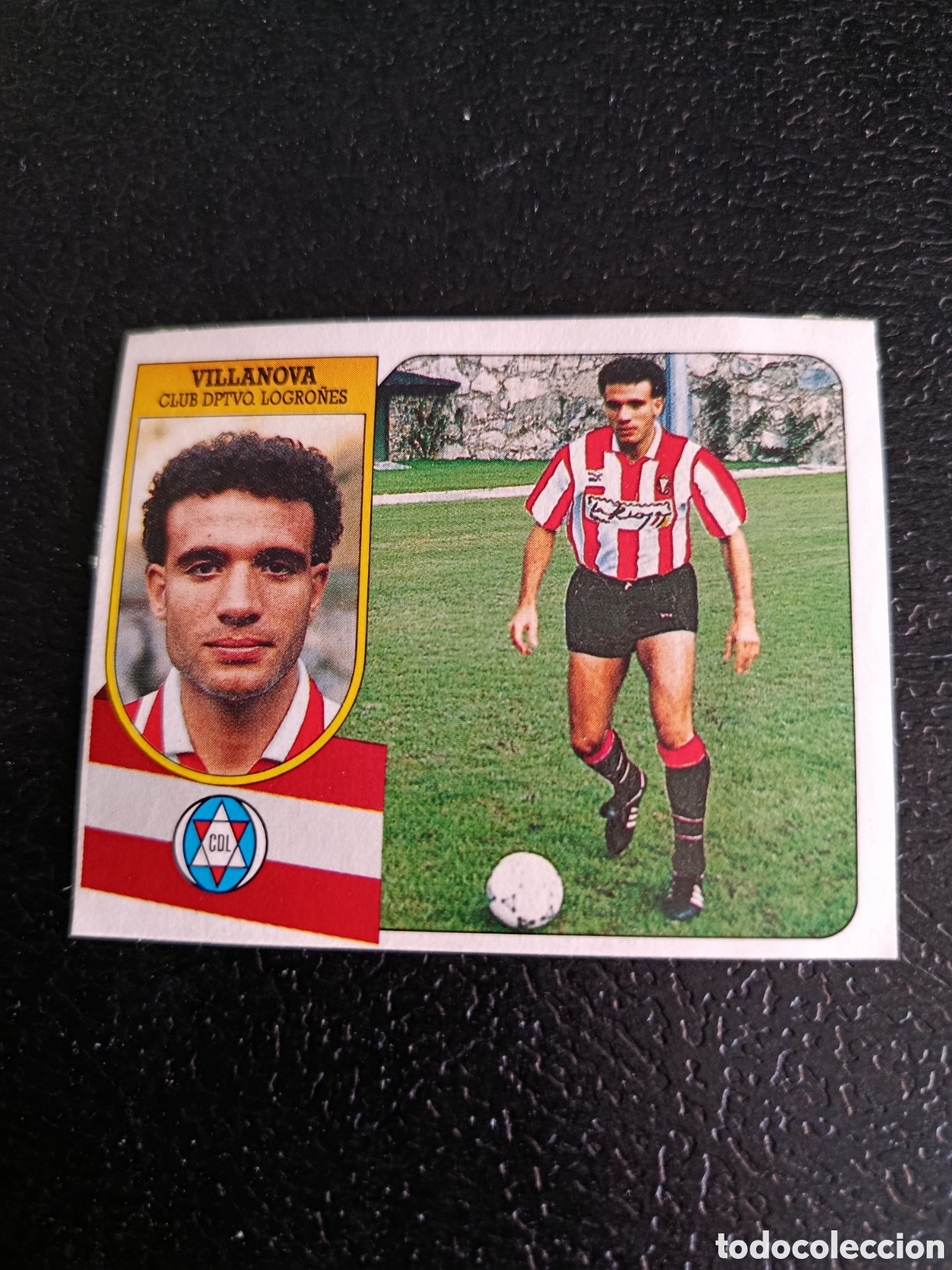 Cromos de F&uacute;tbol: villanova fichaje 8 logro&ntilde;es este 1991 1992 91 92 despegado