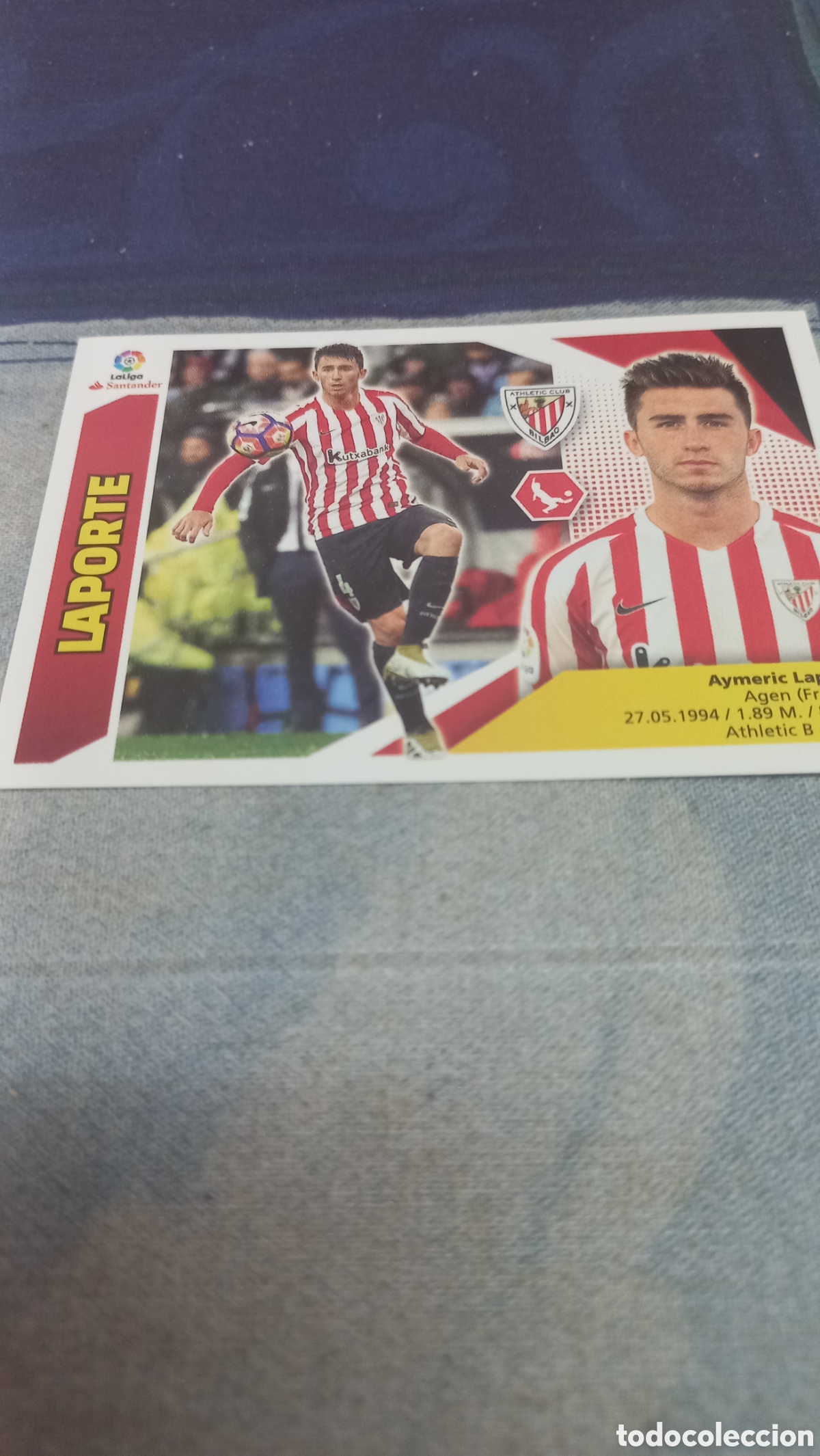 Cromos de F&uacute;tbol: Laporte Athletic 17 18 sin pegar