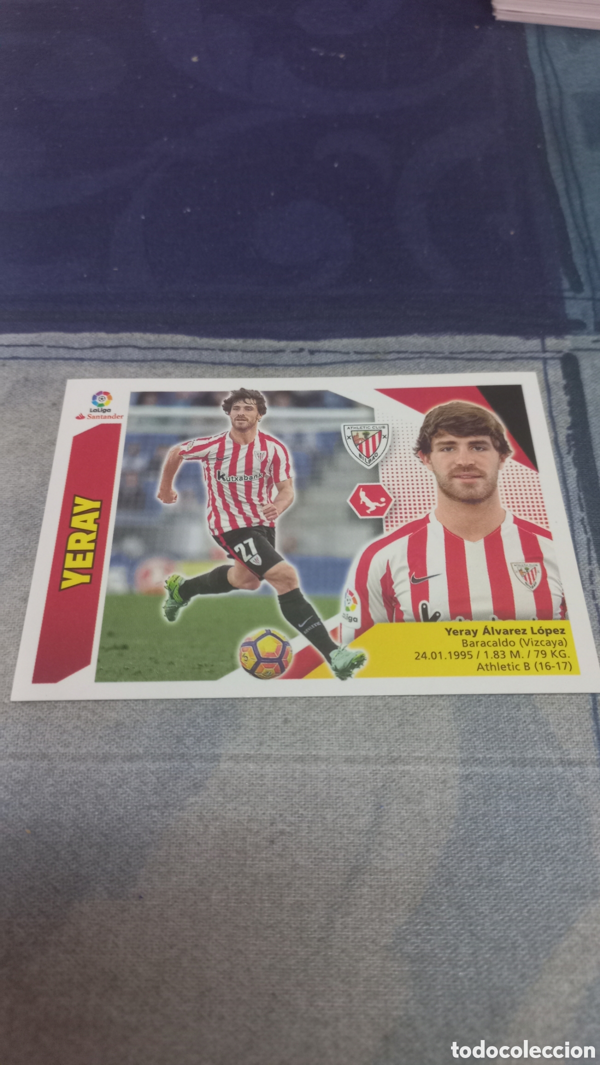 Cromos de F&uacute;tbol: Yeray Athletic 17 18 sin pegar