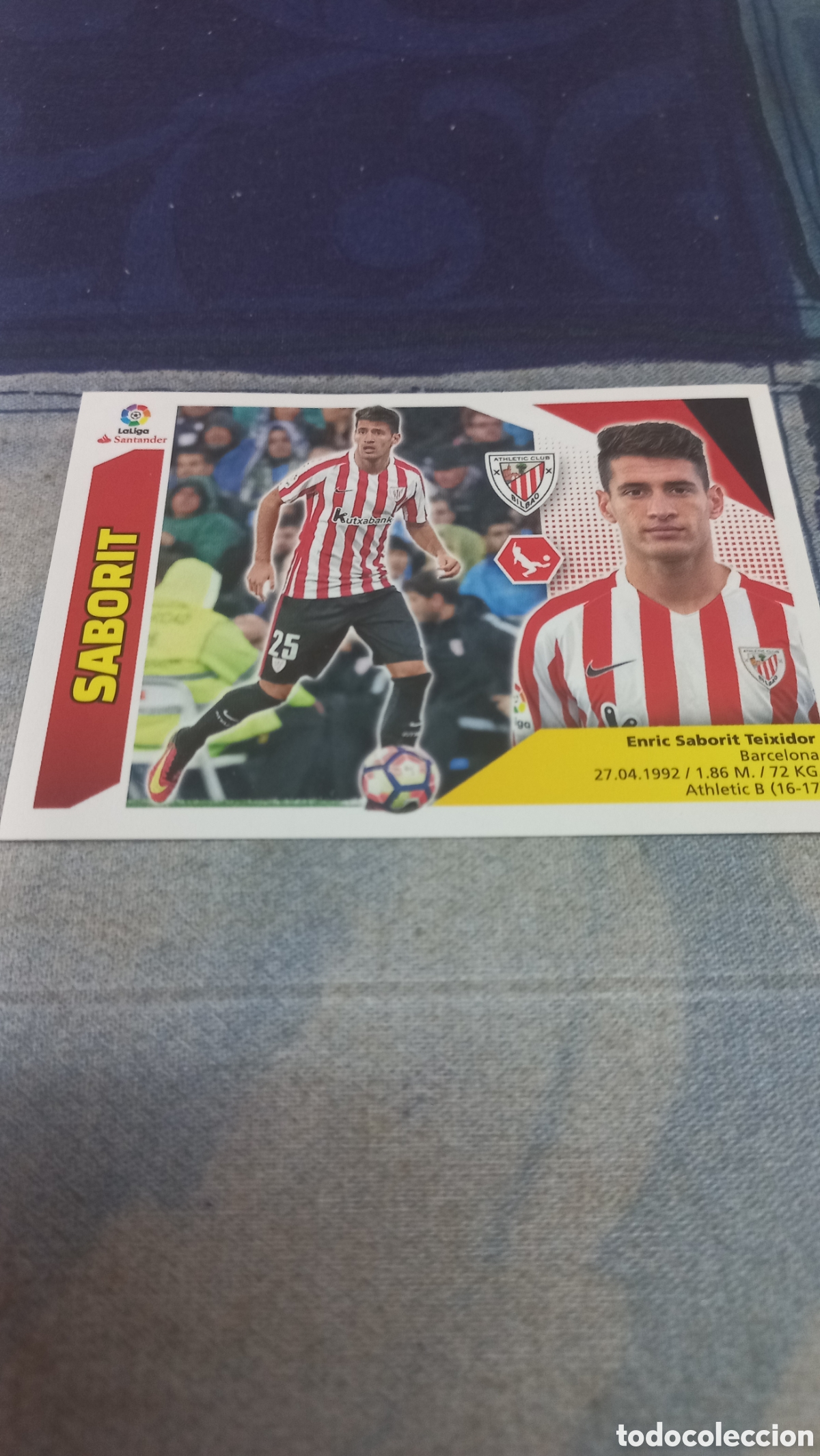 Cromos de F&uacute;tbol: Saborit Athletic 17 18 sin pegar