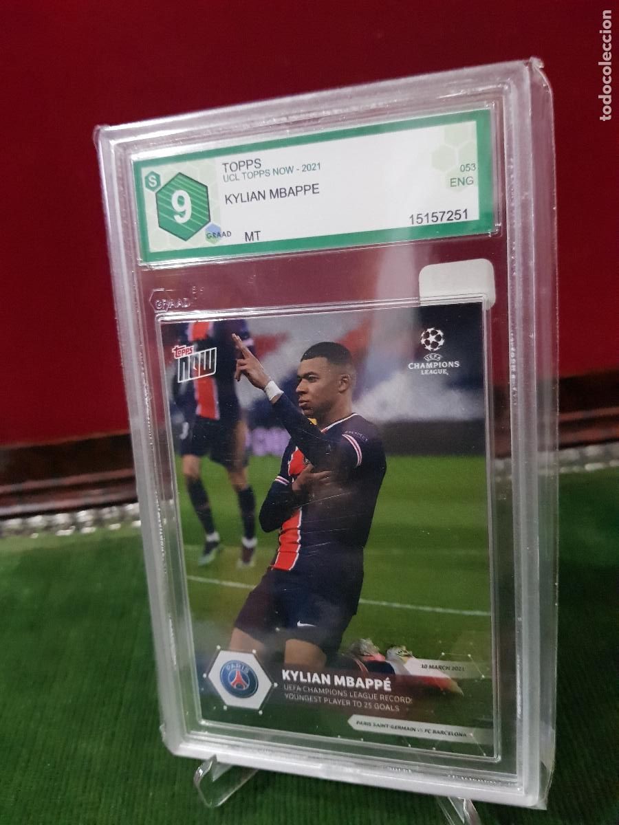 Cromos de F&uacute;tbol: PARIS SAINT GERMAIN CF-KYLIAN MBAPPE -GRADEADO