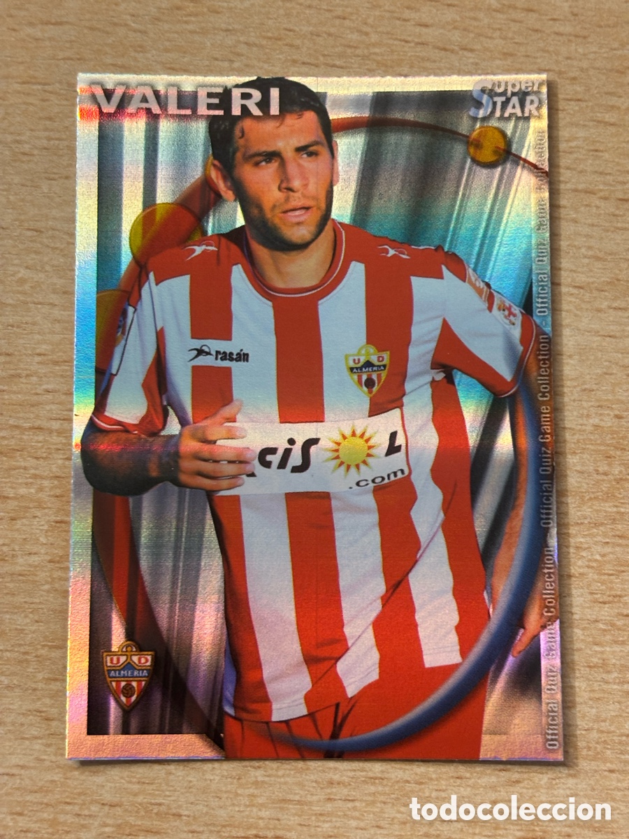 Cromos de F&uacute;tbol: # 351 Valeri UD Almer&iacute;a Superstar Mundicromo 2011 rayas horizontales