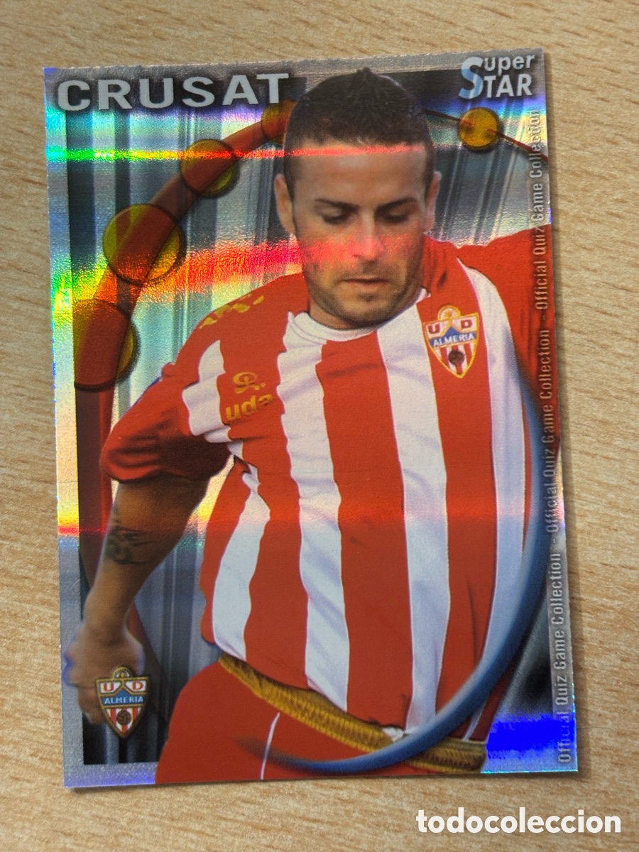 Cromos de Futebol: # 350 Crusat UD Almer&iacute;a Superstar Mundicromo 2011 rayas horizontales