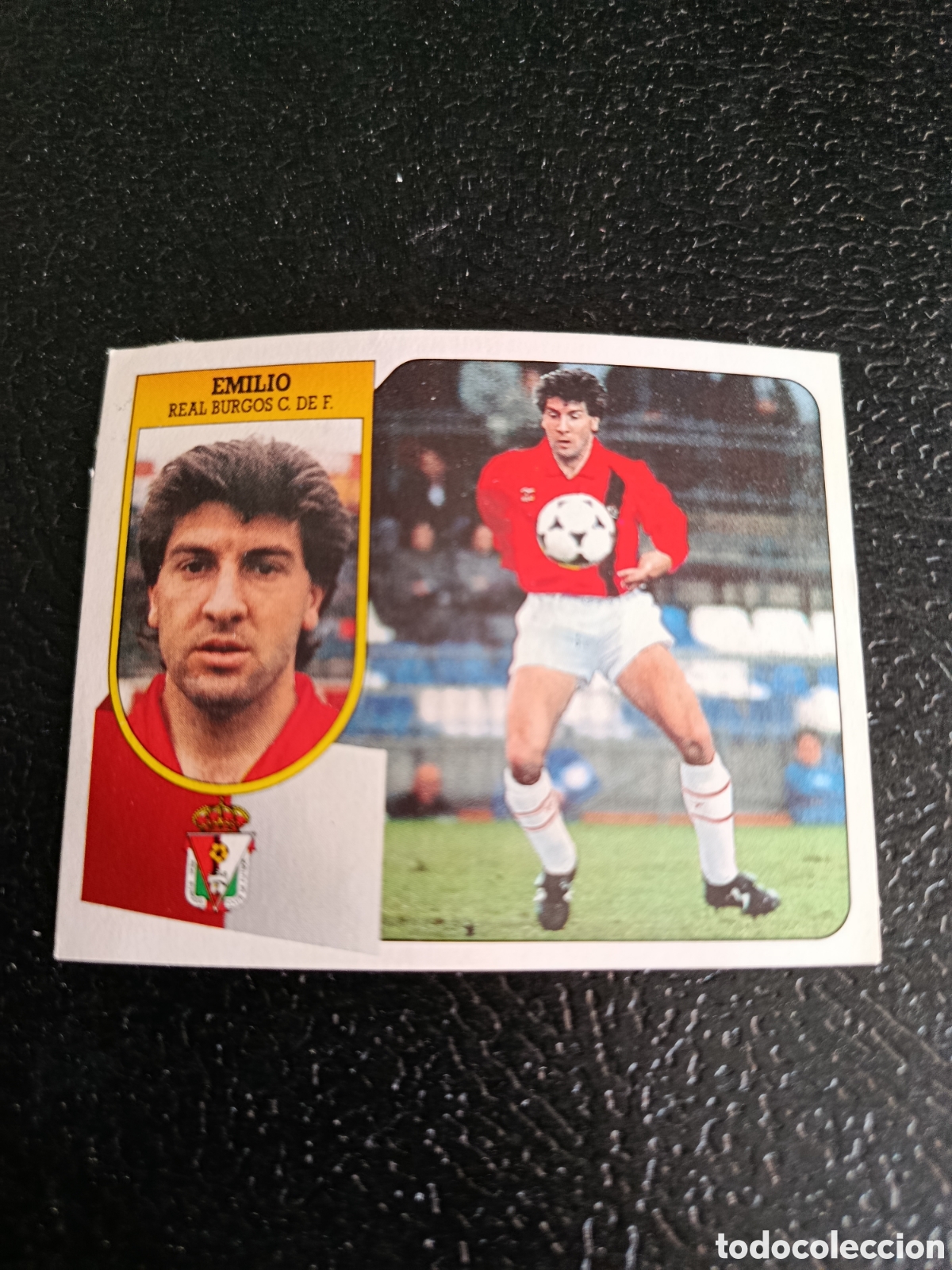 Cromos de Futebol: EMILIO BURGOS COLOCA LIGA ESTE 1991/92 91 92 CARTON DESPEGADO