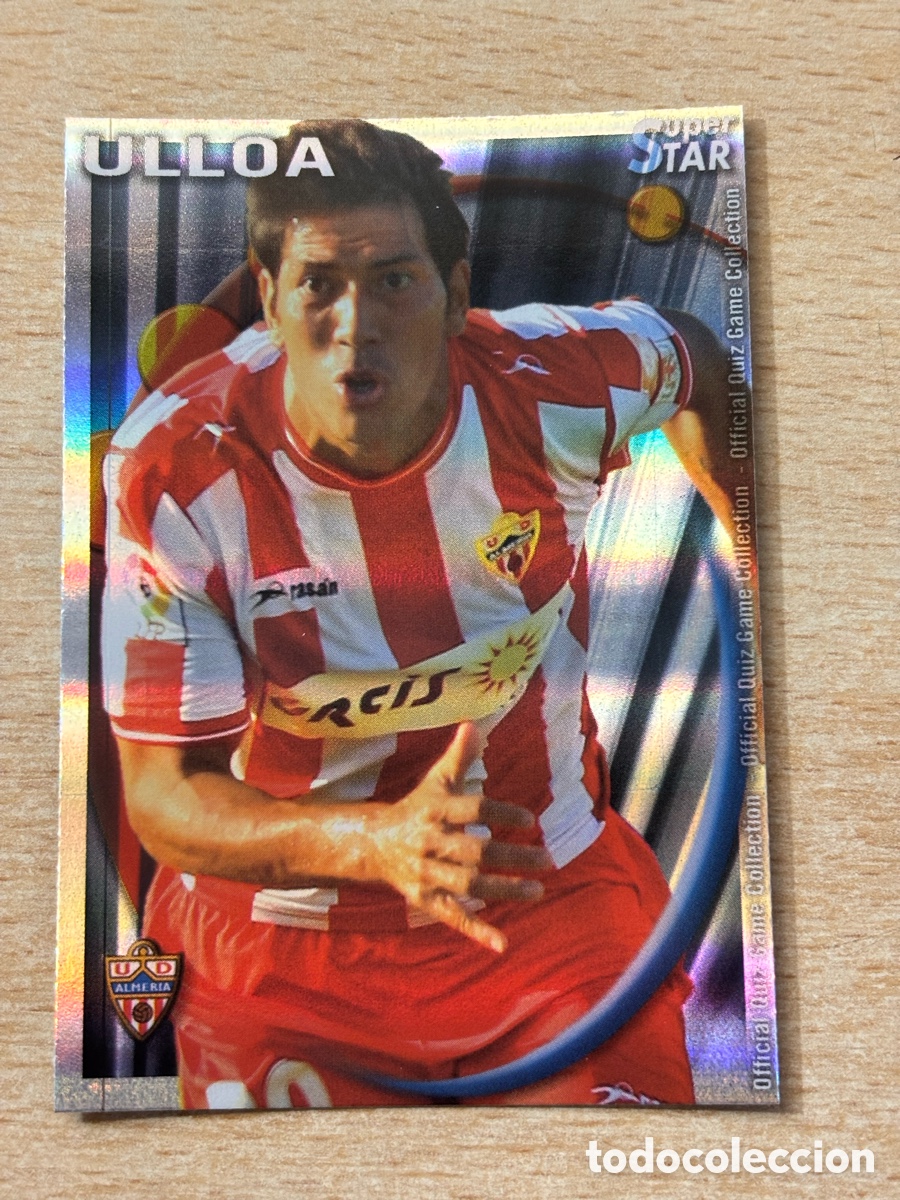 Cromos de Futebol: # 347 Ulloa UD Almer&iacute;a Superstar Mundicromo 2011 rayas horizontales