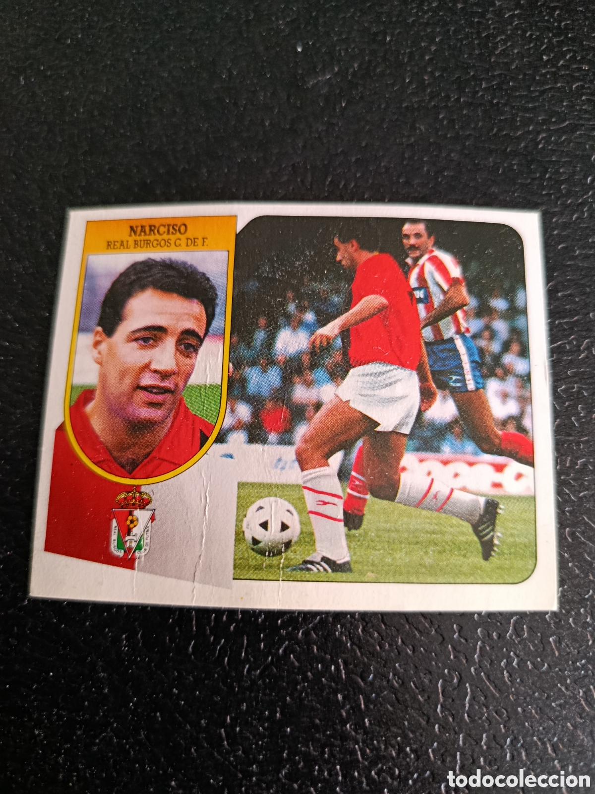 Cromos de Futebol: Liga este 91 92 narciso coloca del Burgos recuperado del &aacute;lbum de cart&oacute;n ver fotos