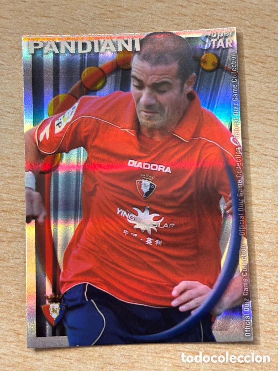 Cromos de Futebol: # 324 Pandiani CA Osasuna Superstar Mundicromo 2011 rayas horizontales